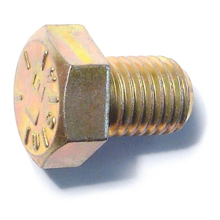Midwest Fastener Grade 8, 3/4"-10 Hex Head Cap Screw, Zinc Yellow Steel, 1 in L, 10 PK 51618